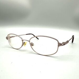 Flexon Eyeglasses 669 Women Purple Full Rim Metal Eyewear Frames Light Rose